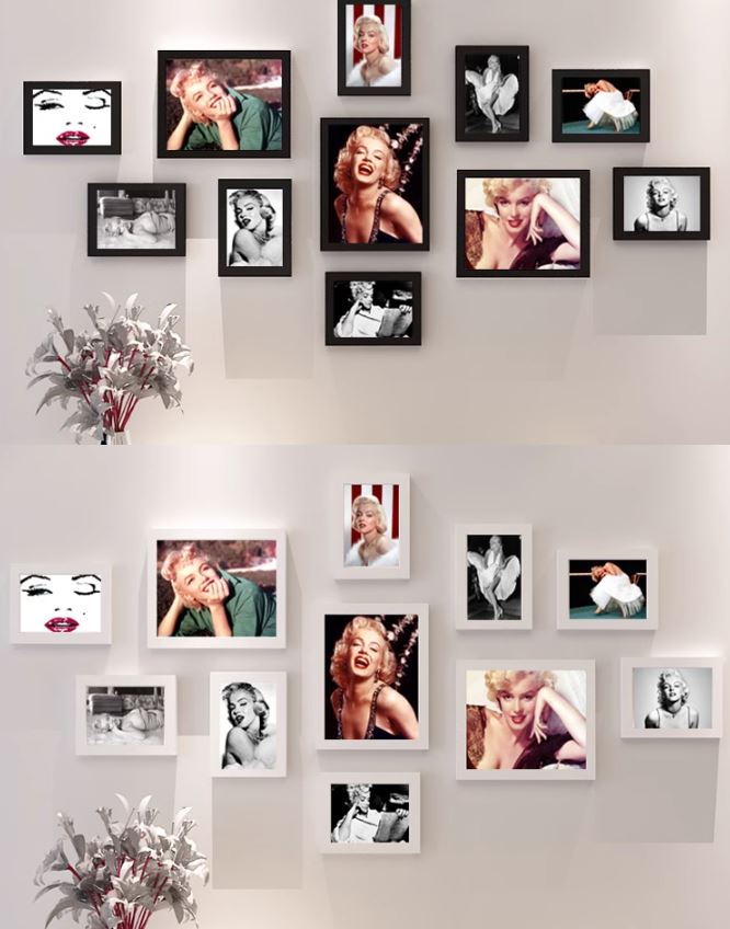 Bộ tranh trang trí phòng khách Audrey Hepburn / Marilyn Monroe QY5630 | Flexdecor VN | 5