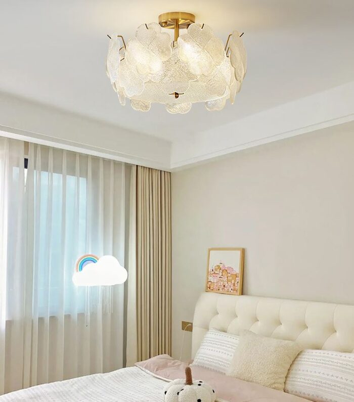 Đèn trần cỏ bốn lá lãng mạn kiểu Pháp DT7523 | Flexdecor VN | 2