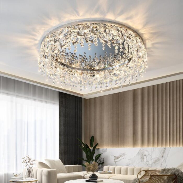 Đèn trần pha lê hình cánh bướm và hạt mưa DT5332 | Flexdecor VN | 1