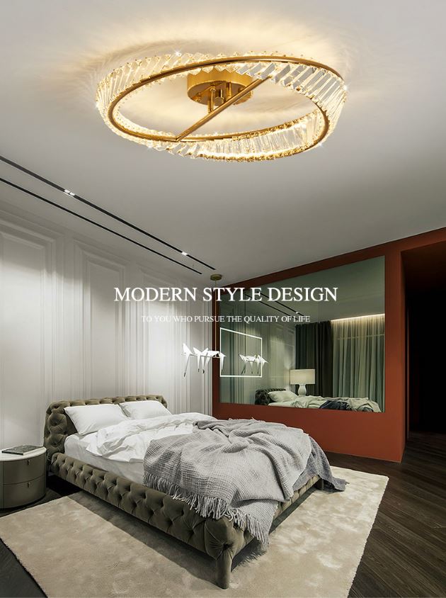 Đèn trần pha lê trang trí phòng ngủ master DT6751 | Flexdecor VN | 5