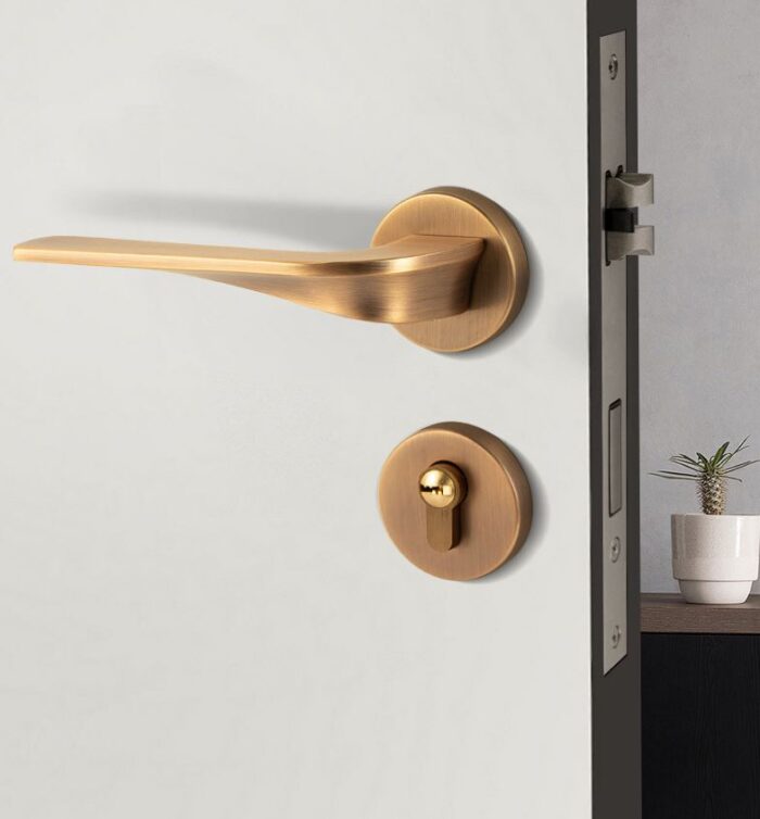 Khóa phân thể tay gạt hợp kim màu vàng kiểu Mỹ KY6741 | Flexdecor VN | 2