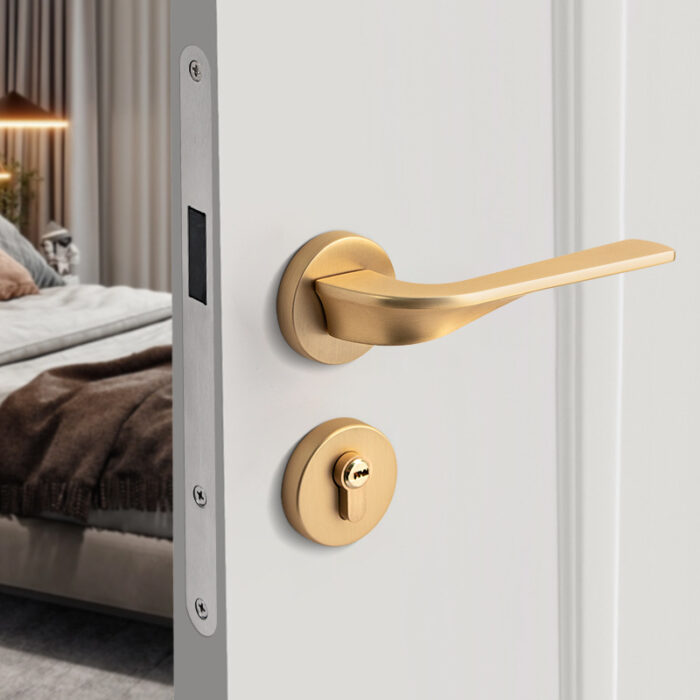 Khóa phân thể tay gạt hợp kim màu vàng kiểu Mỹ KY6741 | Flexdecor VN | 3