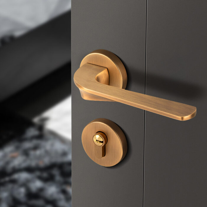 Khóa phân thể tay gạt hợp kim màu vàng kiểu Mỹ KY6741 | Flexdecor VN | 4