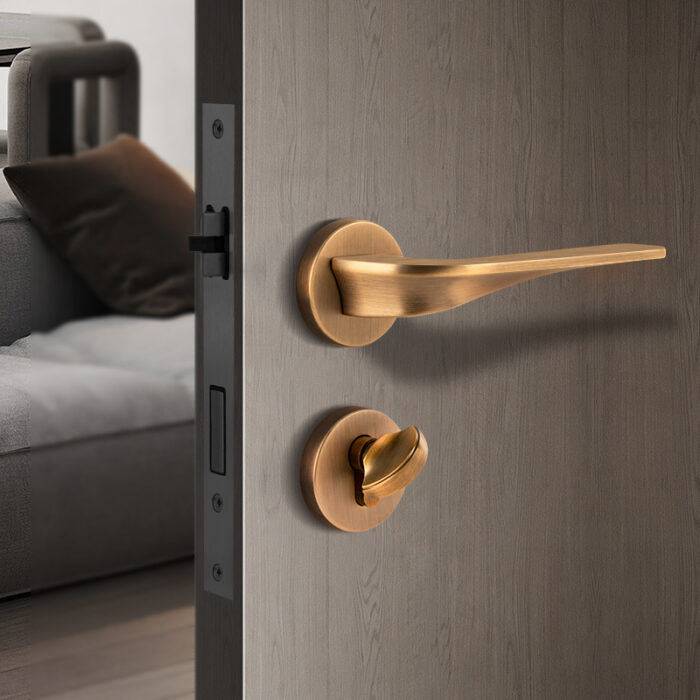 Khóa phân thể tay gạt hợp kim màu vàng kiểu Mỹ KY6741 | Flexdecor VN | 5