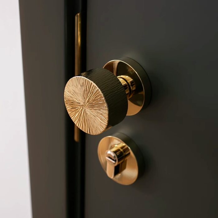 Khóa phân thể bằng đồng tay cầm khía sọc JJ7491 | Flexdecor VN | 3