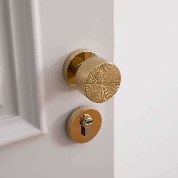 Khóa phân thể bằng đồng tay cầm khía sọc JJ7491 | Flexdecor VN | 4