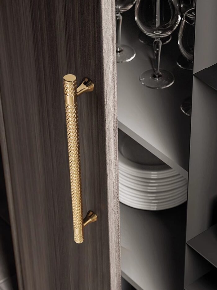 Tay nắm hợp kim họa tiết caro kiểu Mỹ ZS6632 | Flexdecor VN | 2