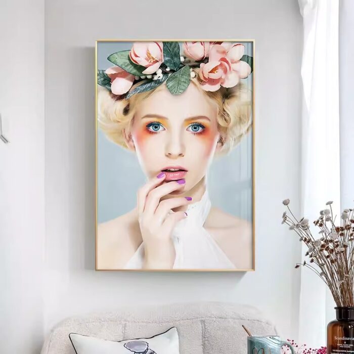 Tranh chân dung cô gái decor phòng khách TS6052 | Flexdecor VN | 4