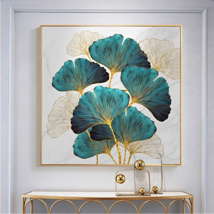 Tranh treo tường lá Ginko hiện đại tối giản KC4058 | Flexdecor VN | 1
