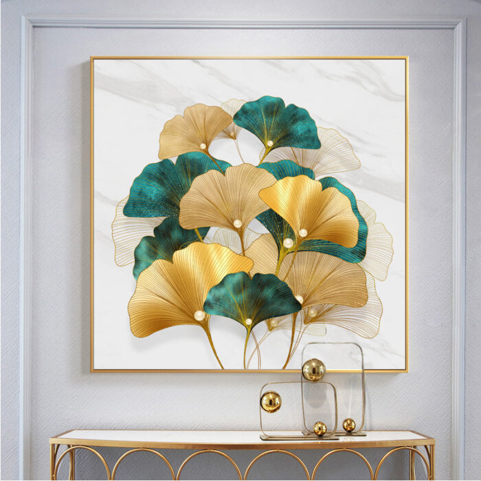 Tranh treo tường lá Ginko phong cách Nhật Bản KC7521 | Flexdecor VN | 1