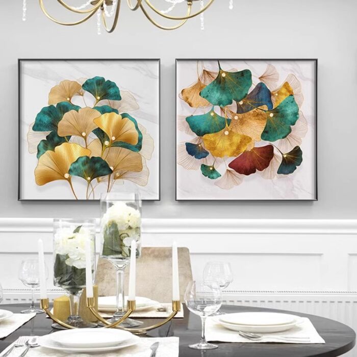 Tranh treo tường nghệ thuật lá bạch quả KC2243 | Flexdecor VN | 3