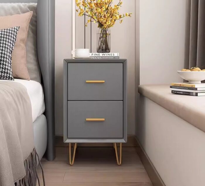 Tủ da decor phòng ngủ hai ngăn sang trọng MSF6683 | Flexdecor VN | 2