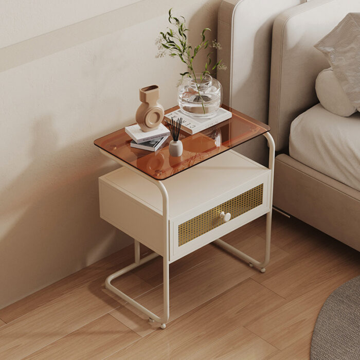 Tủ decor phòng ngủ mặt kính cường lực kiểu Bắc Âu TXJ7470 | Flexdecor VN | 3