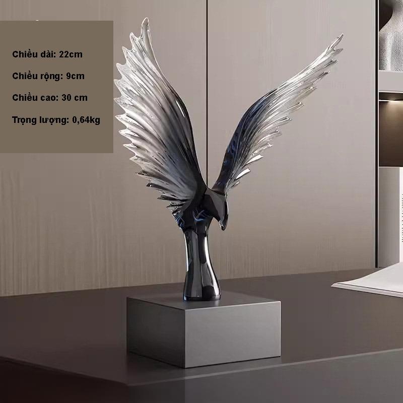 Tượng đôi cánh đại bàng decor phòng khách CX7442 | Flexdecor VN | 11
