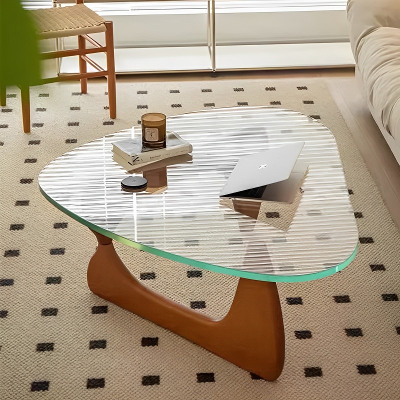 Bàn cà phê khung gỗ mặt bàn tam giác kiểu Nhật WM7574 | Flexdecor VN | 15