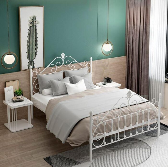 Bàn đặt phòng ngủ khung thép tối giản sang trọng JG6471 | Flexdecor VN | 3
