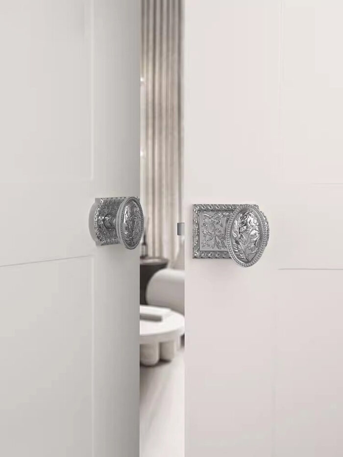 Khóa cửa phân thể bằng đồng họa tiết tinh xảo BT7408 | Flexdecor VN | 3