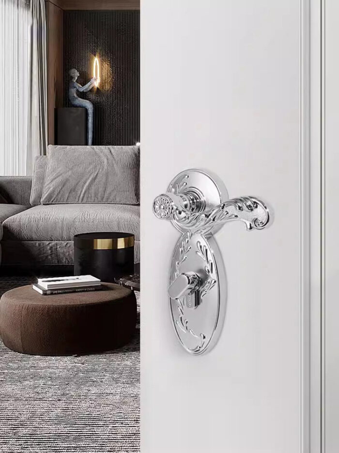 Khóa tay gạt kiểu Pháp mạ Chrome sang trọng BT2386 | Flexdecor VN | 2