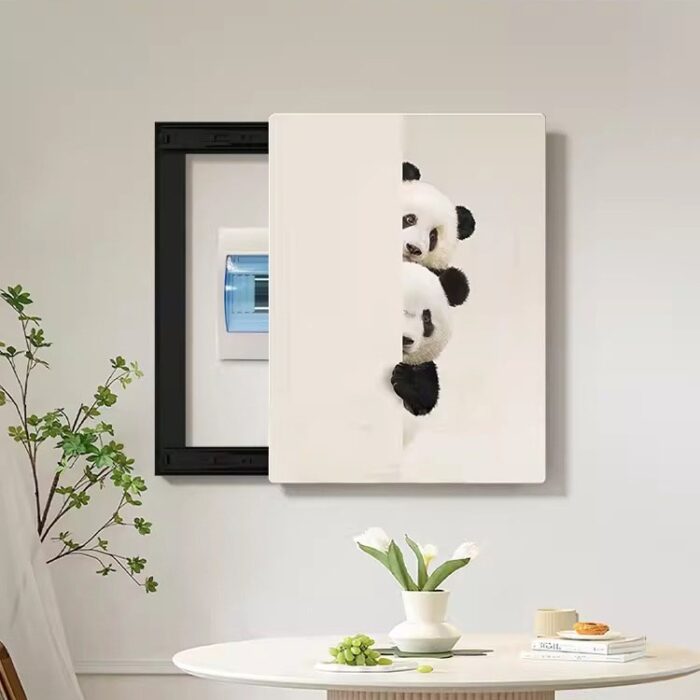 Khung tranh che bảng điện hình động vật đáng yêu HY723 | Flexdecor VN | 4