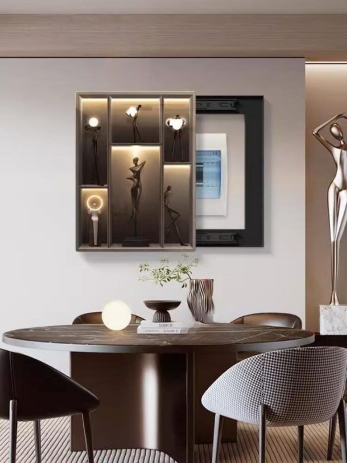Khung tranh che bảng điện nhân vật trừu tượng HY6325 | Flexdecor VN | 2