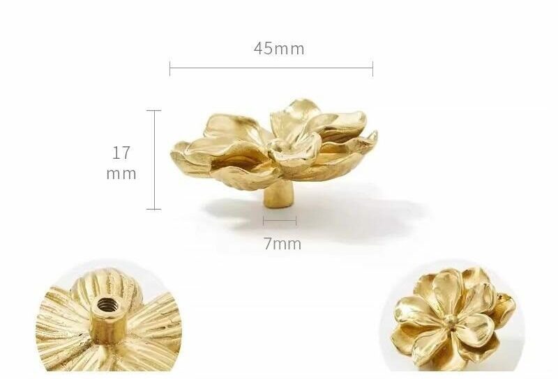 Núm tay nắm đồng hoa Camellia sáng tạo SG2398 | Flexdecor VN | 83