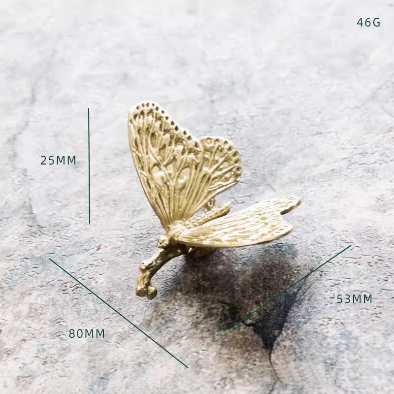 Núm tay nắm tủ đồng bướm đậu trên cành JD5968 | Flexdecor VN | 11