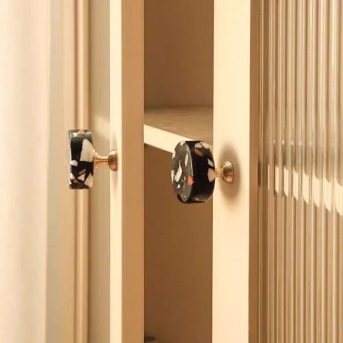 Tay nắm tủ đá cẩm thạch decor hình bán nguyệt JD3393 | Flexdecor VN | 1