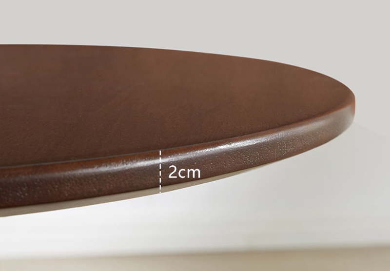 Bàn cà phê gỗ tròn decor chân đế V độc đáo CFS730 | Flexdecor VN | 11