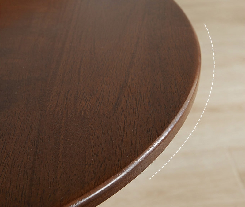 Bàn cà phê gỗ tròn decor chân đế V độc đáo CFS730 | Flexdecor VN | 9