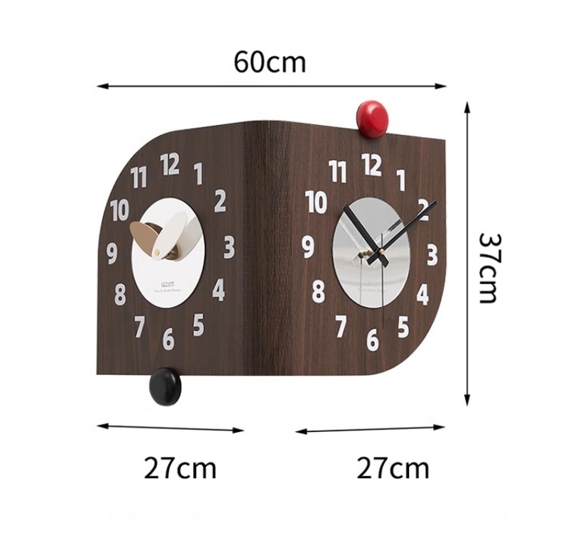 Đồng hồ treo tường decor hai mặt độc đáo TY514 | Flexdecor VN | 21