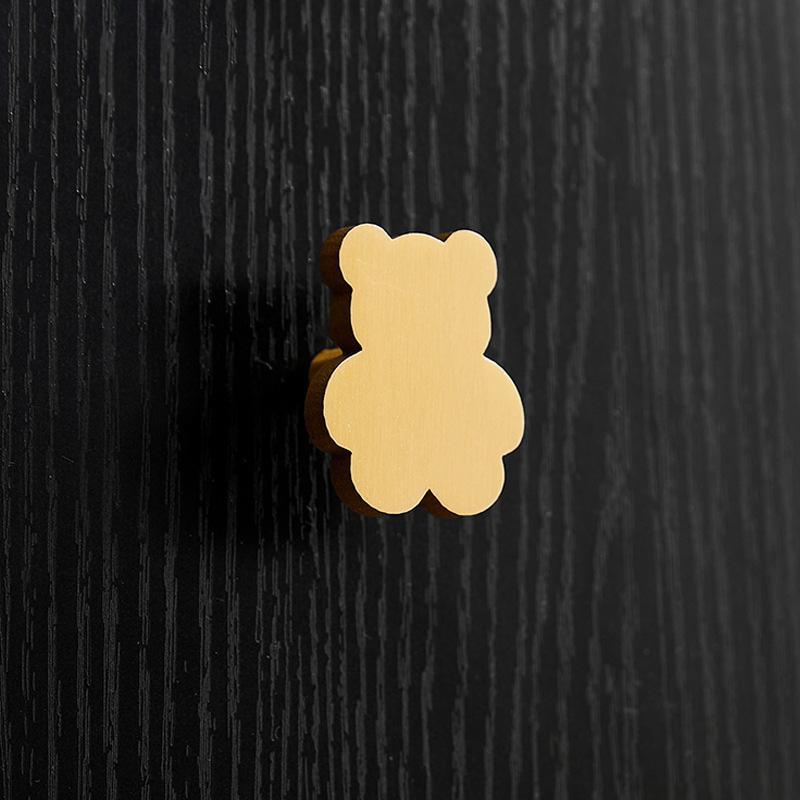 Núm tay nắm tủ decor gấu teddy bằng đồng YPH7679 | Flexdecor VN | 7
