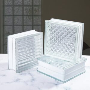 Gạch kính lấy sáng decor tường nhiều loại PCH001