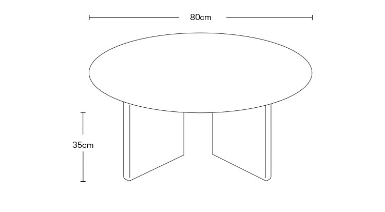 Bàn decor tròn Minimalist sang trọng FH8612