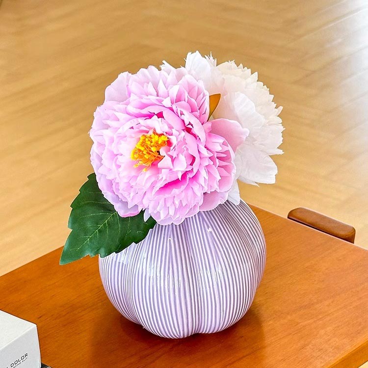 Bình hoa gốm sứ hình củ hành tím nghệ thuật XM3522 | Flexdecor VN | 8