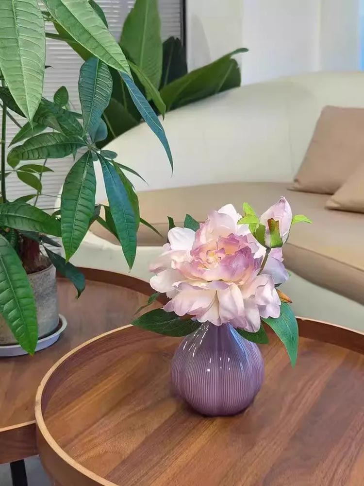 Bình hoa gốm sứ hình củ hành tím nghệ thuật XM3522 | Flexdecor VN | 18