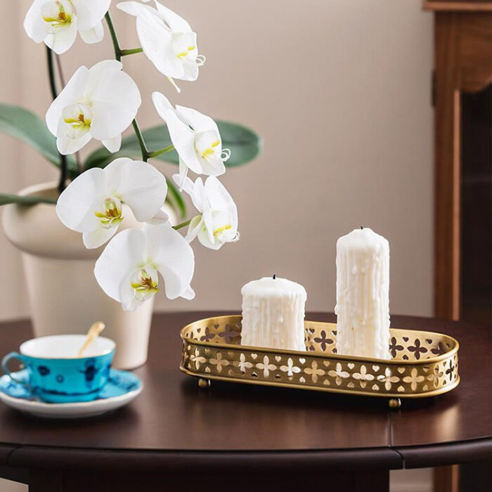 Khay đồng trang trí phong cách châu Âu Retro JB567 | Flexdecor VN | 6