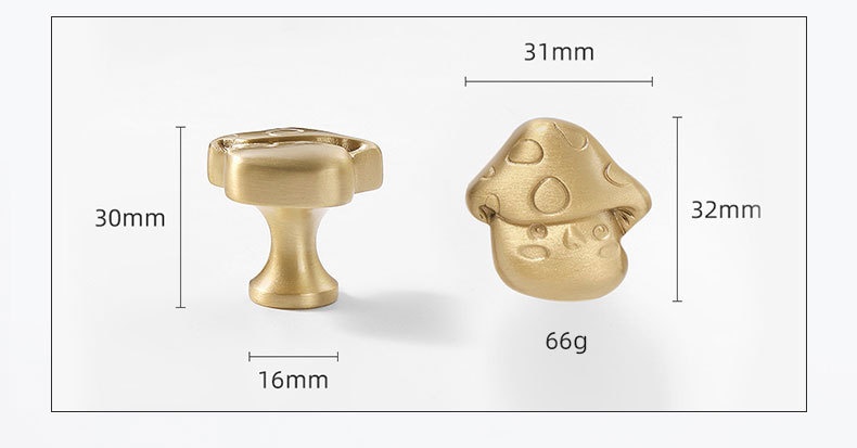 Núm tay nắm đồng hình nấm đáng yêu NS5568 | Flexdecor VN | 51
