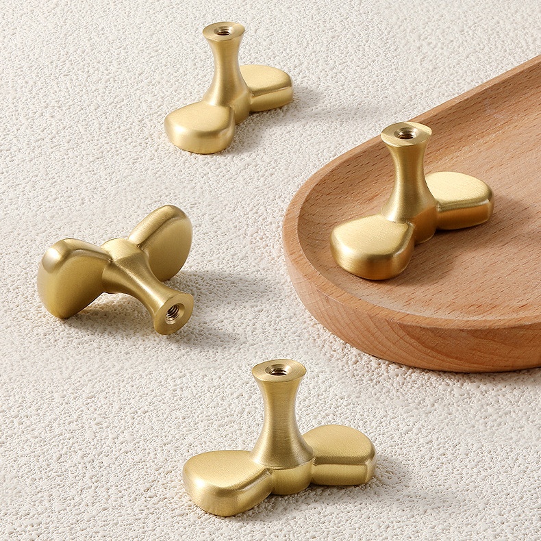 Núm tay nắm tủ đồng thau decor hình chiếc nơ NS5571 | Flexdecor VN | 22