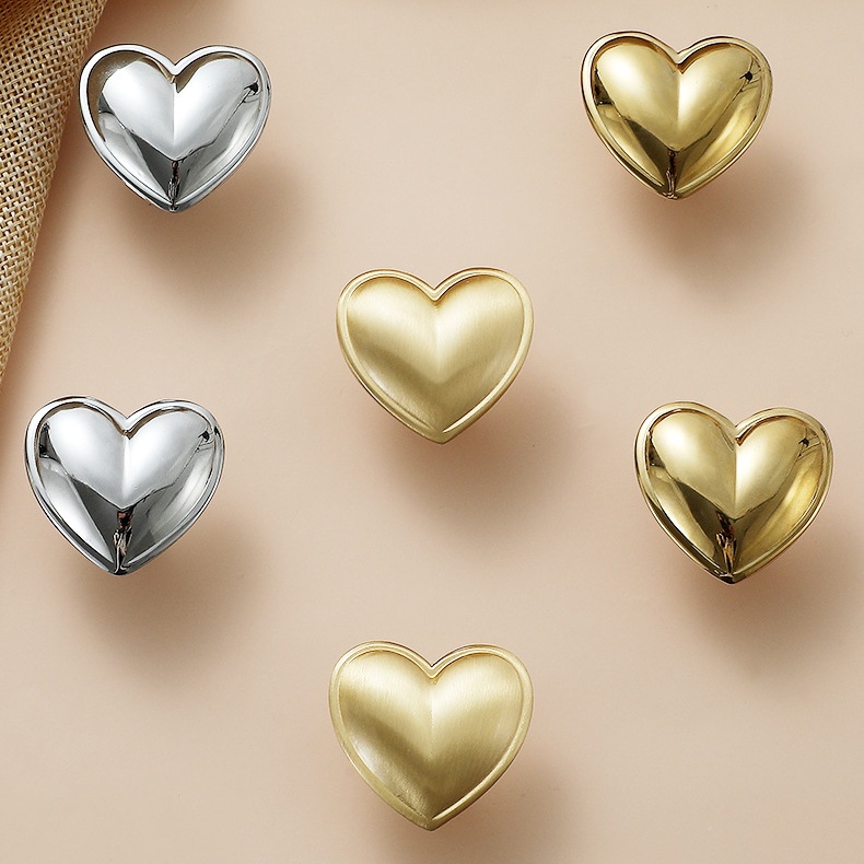 Núm tay nắm tủ đồng thau decor hình trái tim NS5390 | Flexdecor VN | 183
