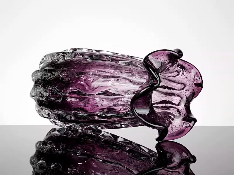 Bình thủy tinh cánh hoa Ruffled Violet HL008 | Flexdecor VN | 25 Bình thủy tinh cánh hoa Ruffled Violet HL008 | Flexdecor VN | 24