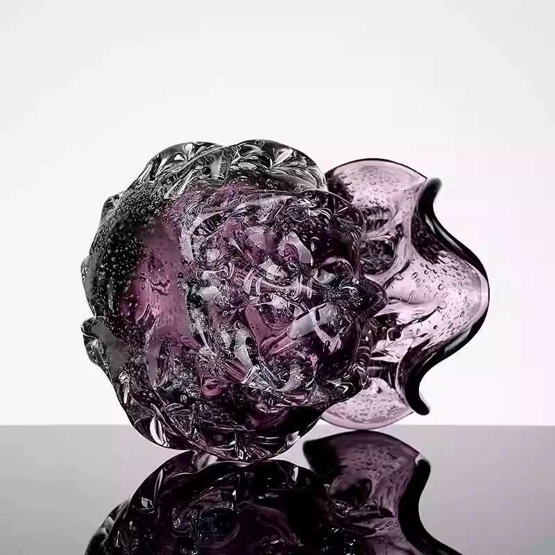 Bình thủy tinh cánh hoa Ruffled Violet HL008 | Flexdecor VN | 23 Bình thủy tinh cánh hoa Ruffled Violet HL008 | Flexdecor VN | 22