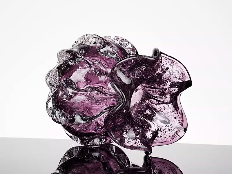 Bình thủy tinh cánh hoa Ruffled Violet HL008 | Flexdecor VN | 19 Bình thủy tinh cánh hoa Ruffled Violet HL008 | Flexdecor VN | 18