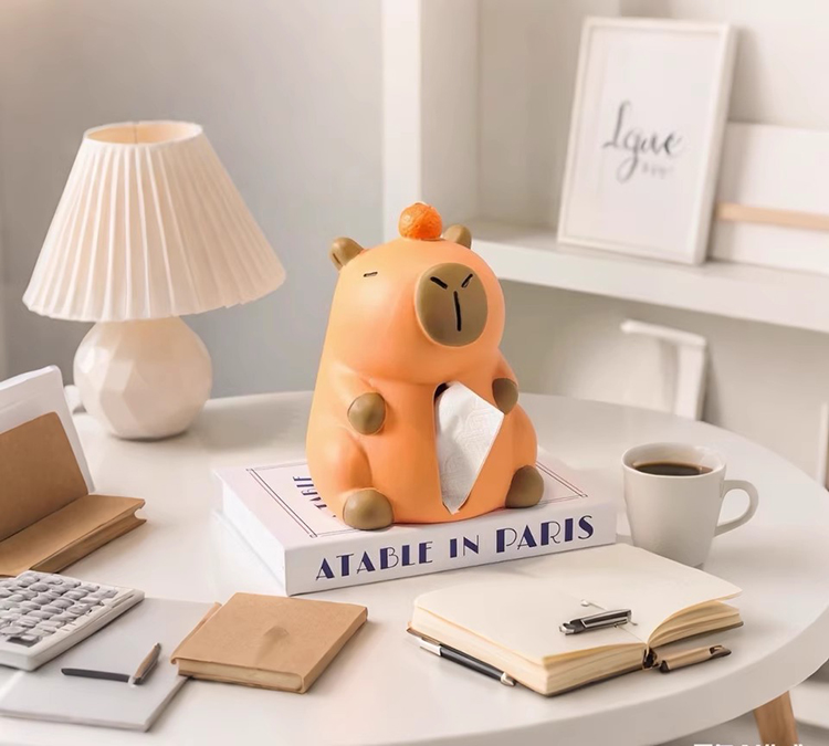 Hộp đựng khăn giấy Capypara để bàn đáng yêu XM272 (4) Hộp đựng khăn giấy Capypara để bàn đáng yêu XM272 | Flexdecor VN | 1