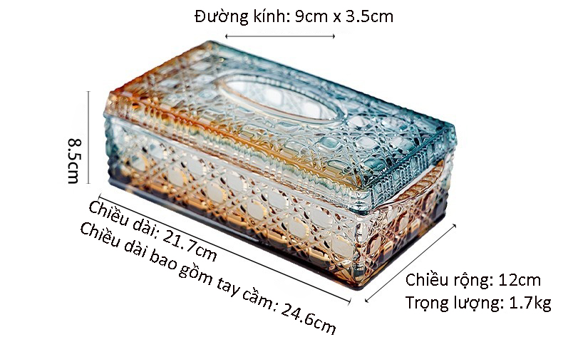 Hộp đựng khăn giấy bằng thủy tinh cao cấp HL411 | Flexdecor VN | 19 Hộp đựng khăn giấy bằng thủy tinh cao cấp HL411 | Flexdecor VN | 18