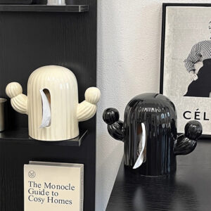 Hộp đựng khăn giấy gốm sứ hình xương rồng XM125