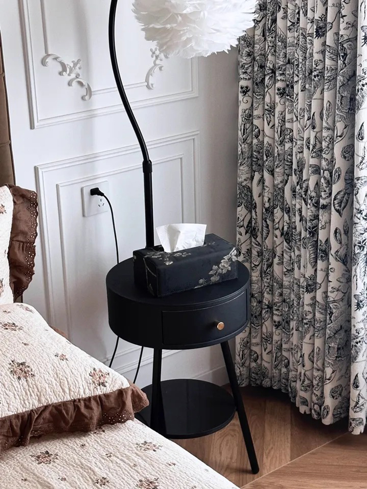 Hộp đựng khăn giấy thêu hoa mận trắng cổ điển SL747 | Flexdecor VN | 125