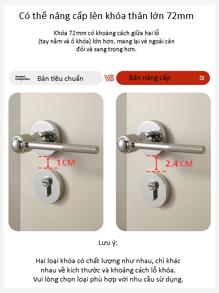 Khóa cửa tay gạt màu bạc kiểu Bắc Âu sáng tạo BAGB958 | Flexdecor VN | 19 Khóa cửa tay gạt màu bạc kiểu Bắc Âu sáng tạo BAGB958 | Flexdecor VN | 18