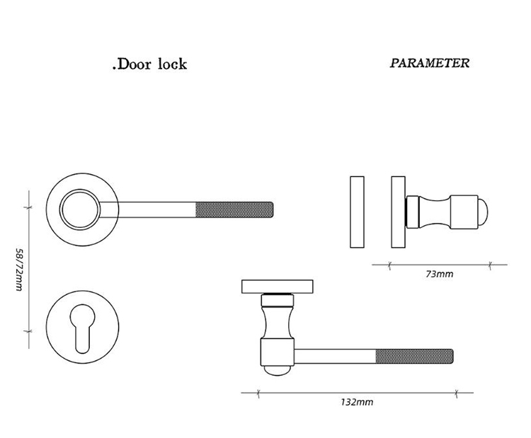Khóa cửa tay gạt màu bạc kiểu Bắc Âu sáng tạo BAGB958 | Flexdecor VN | 23 Khóa cửa tay gạt màu bạc kiểu Bắc Âu sáng tạo BAGB958 | Flexdecor VN | 22