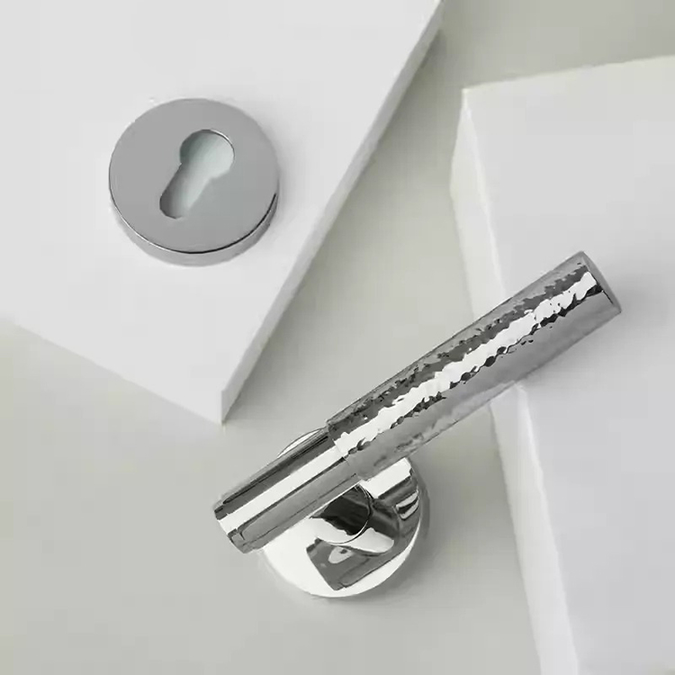 Khóa tay gạt đồng thau mạ chrome bề mặt hammer DOR8550 | Flexdecor VN | 15
