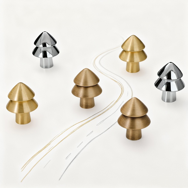 Núm tay nắm tủ đồng hình cây thông Bắc Âu ES1990 | Flexdecor VN | 19